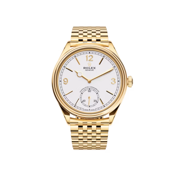 1908 Rolex 39 mm, 18 kt yellow gold, polished finish Reference m52508-0008