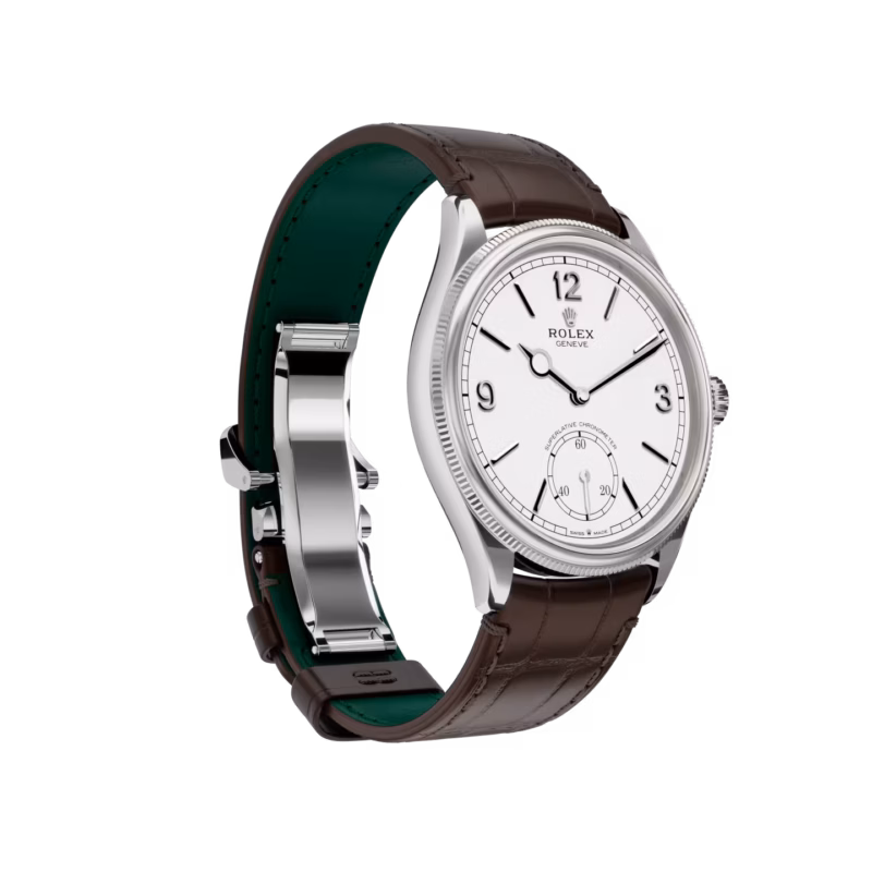 1908 Rolex 39 mm, 18 kt white gold, polished finish Reference m52509-0006 - Image 3
