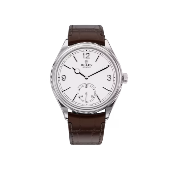 1908 Rolex 39 mm, 18 kt white gold, polished finish Reference m52509-0006