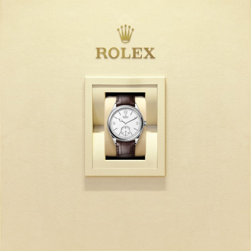 1908 Rolex 39 mm, 18 kt white gold, polished finish Reference m52509-0006 - Image 4