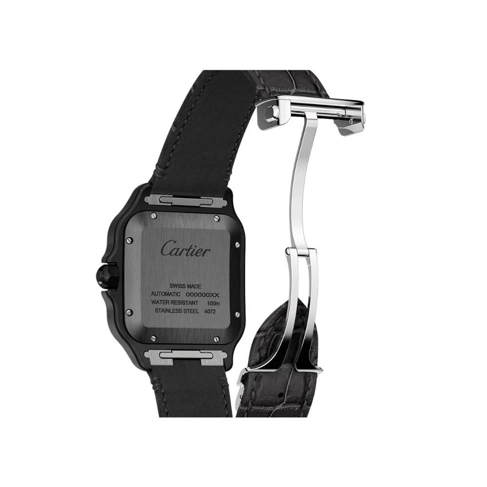 Santos de Cartier Large ADLC Black - Image 3