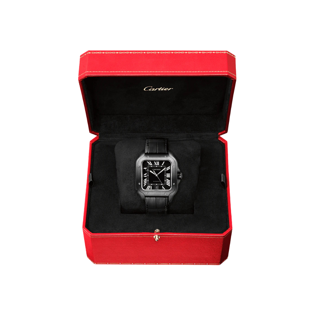 Santos de Cartier Large ADLC Black - Image 6