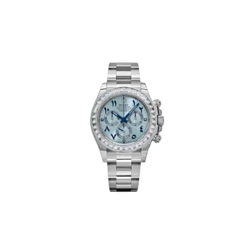Rolex Daytona 116576TBR Platinum Diamond Ice Blue Arabic Dial
