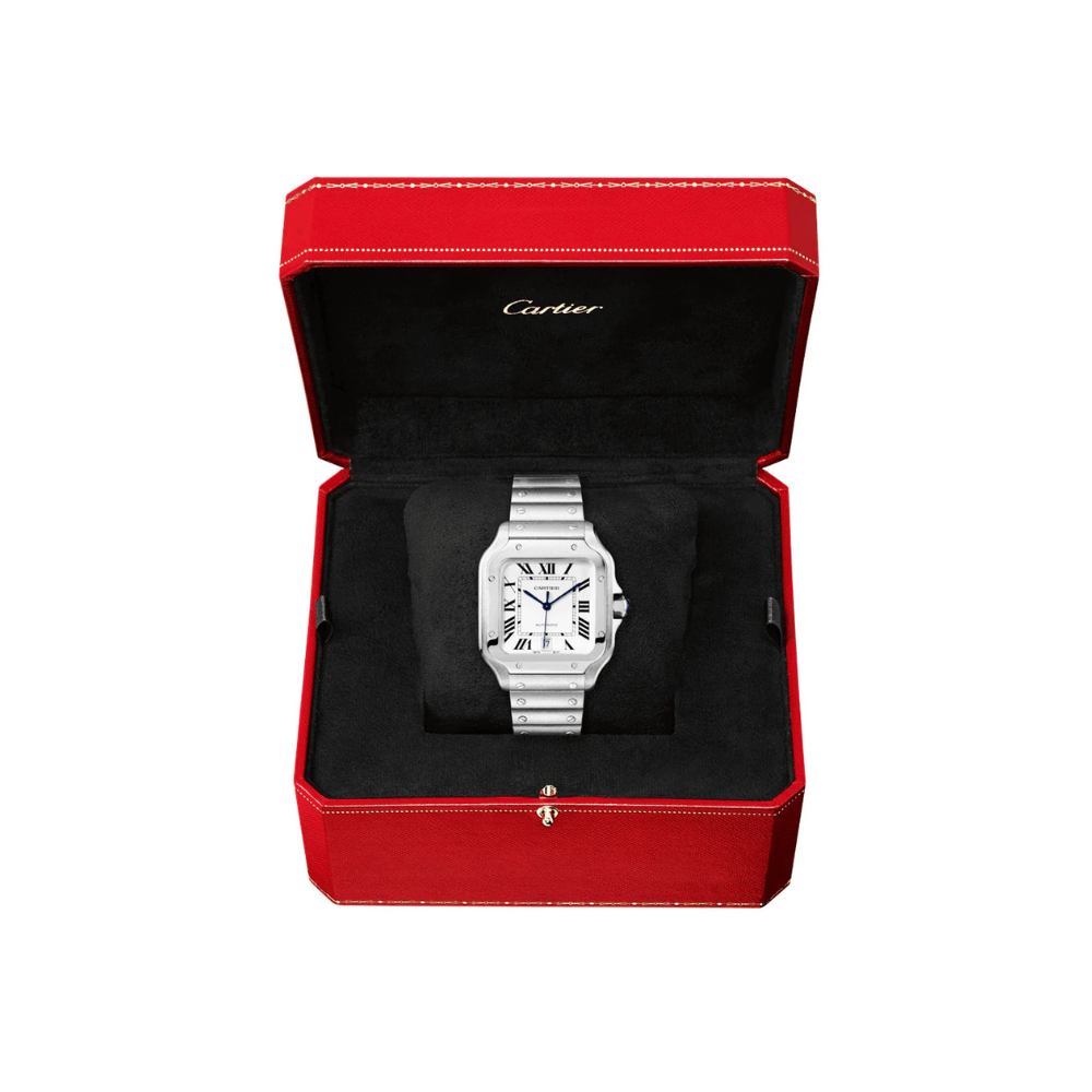 Santos de Cartier Large Steel watch - Image 7