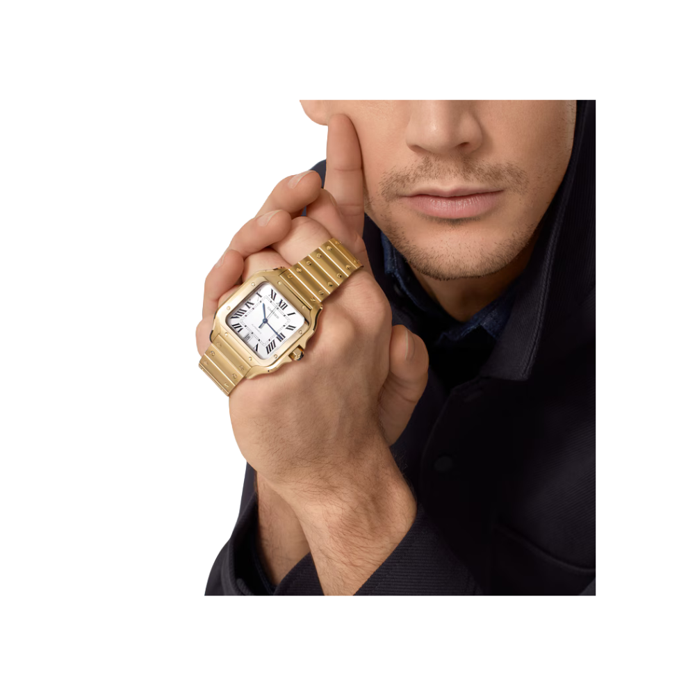 Santos de Cartier Large Yellow Gold – Brown Dial - Image 6