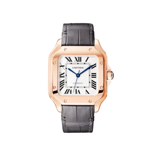 Santos de Cartier Medium Automatic Gold Watch